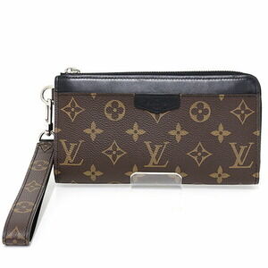 LOUIS VUITTON Black Monogram Leather Wallet